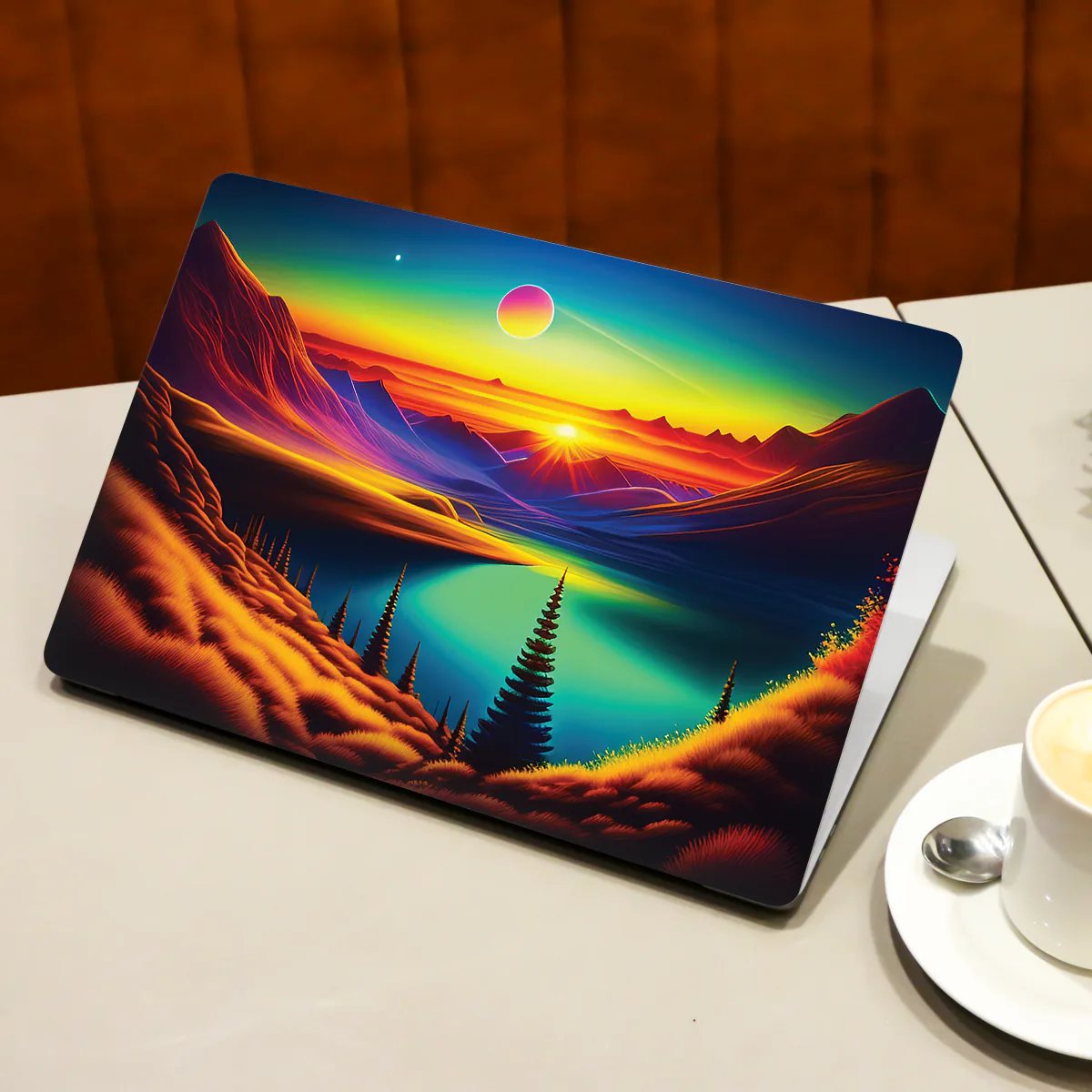 Vibrant Mountain View laptop skin - view 3 of 4