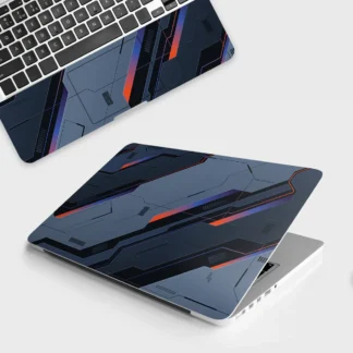 Virtual Cyberspace laptop skin - Cyberpunk vinyl skin by Thuk Store