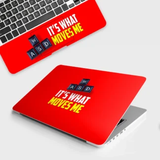 WASD It's What Moves Me laptop skin - Gaming vinyl skin by Thuk Store