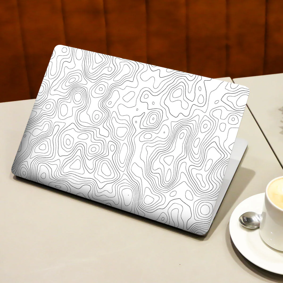 White Contour Design laptop skin - view 3 of 4