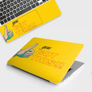 You Got This laptop skin - Quotes vinyl skin by Thuk Store