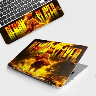 Zenitsu Lightning Strike laptop skin - Anime vinyl skin by Thuk Store